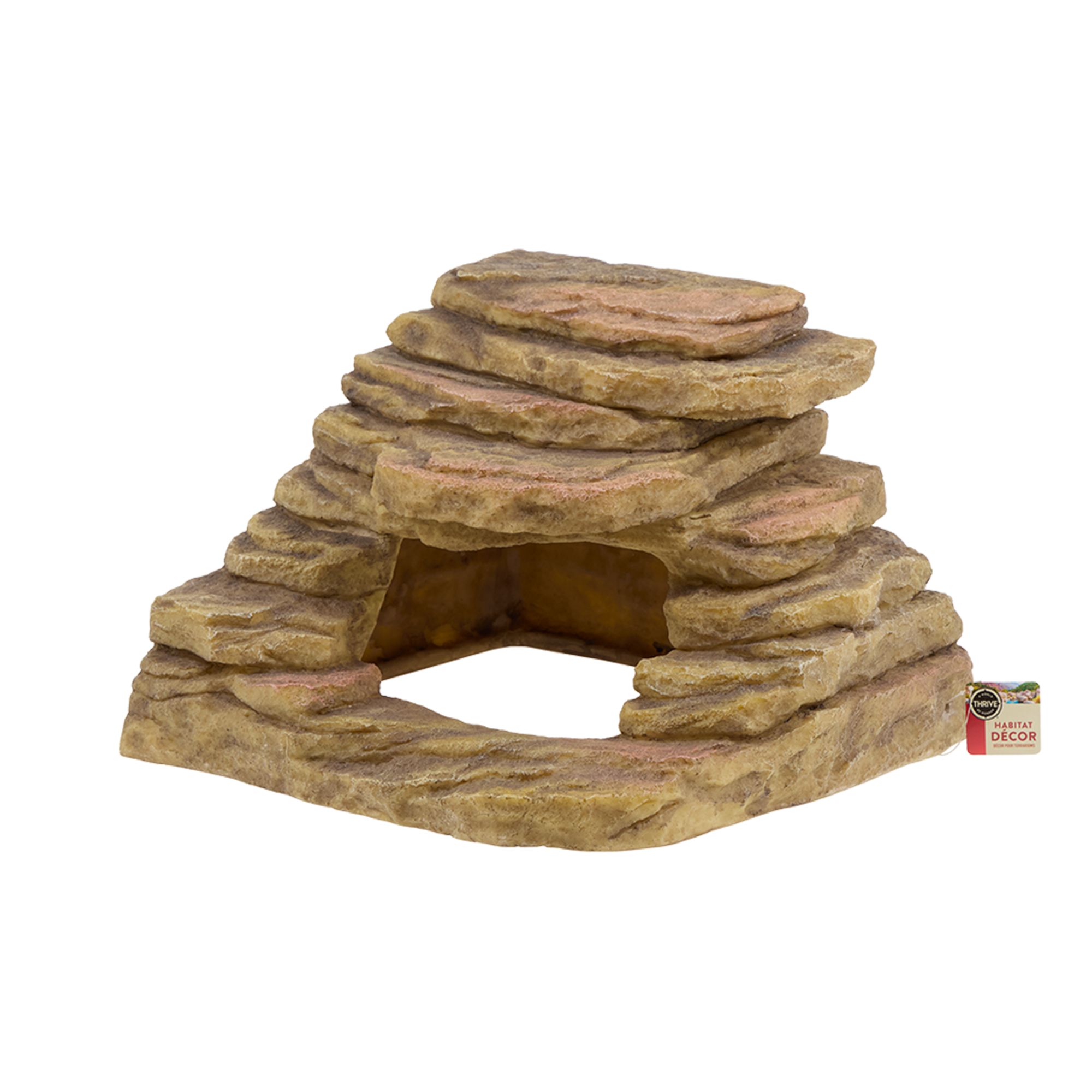 Thrive Desert Reptile Corner Hide - Reptile Hide Decor - thumbnail 6
