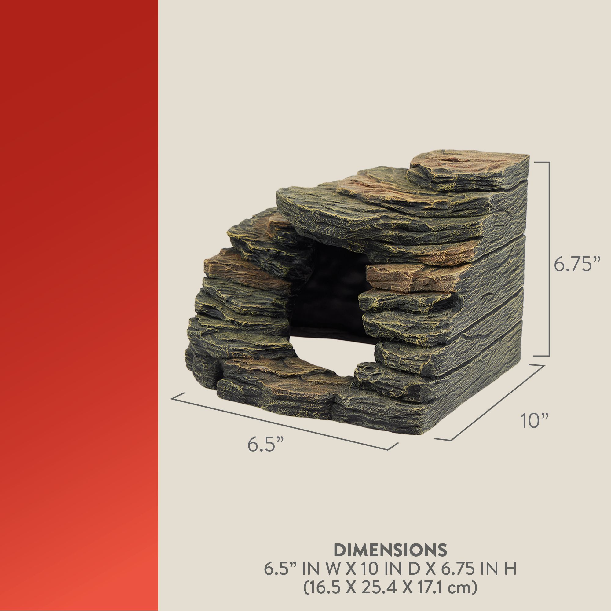 Thrive Rainforest Cave - Reptile Hide Decor - thumbnail 2