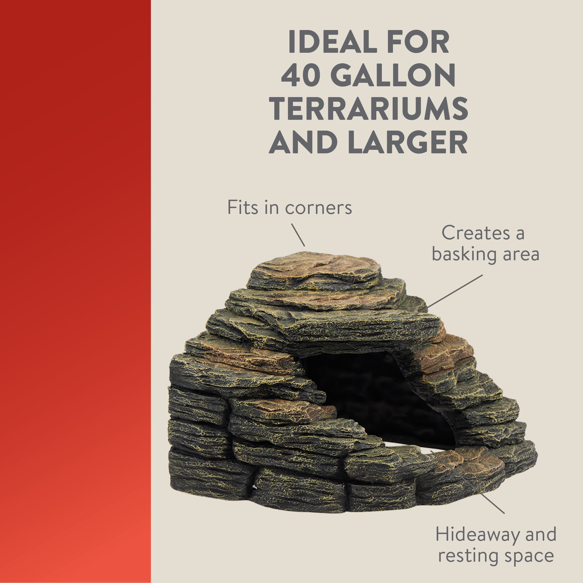 Thrive Rainforest Cave - Reptile Hide Decor - thumbnail 3