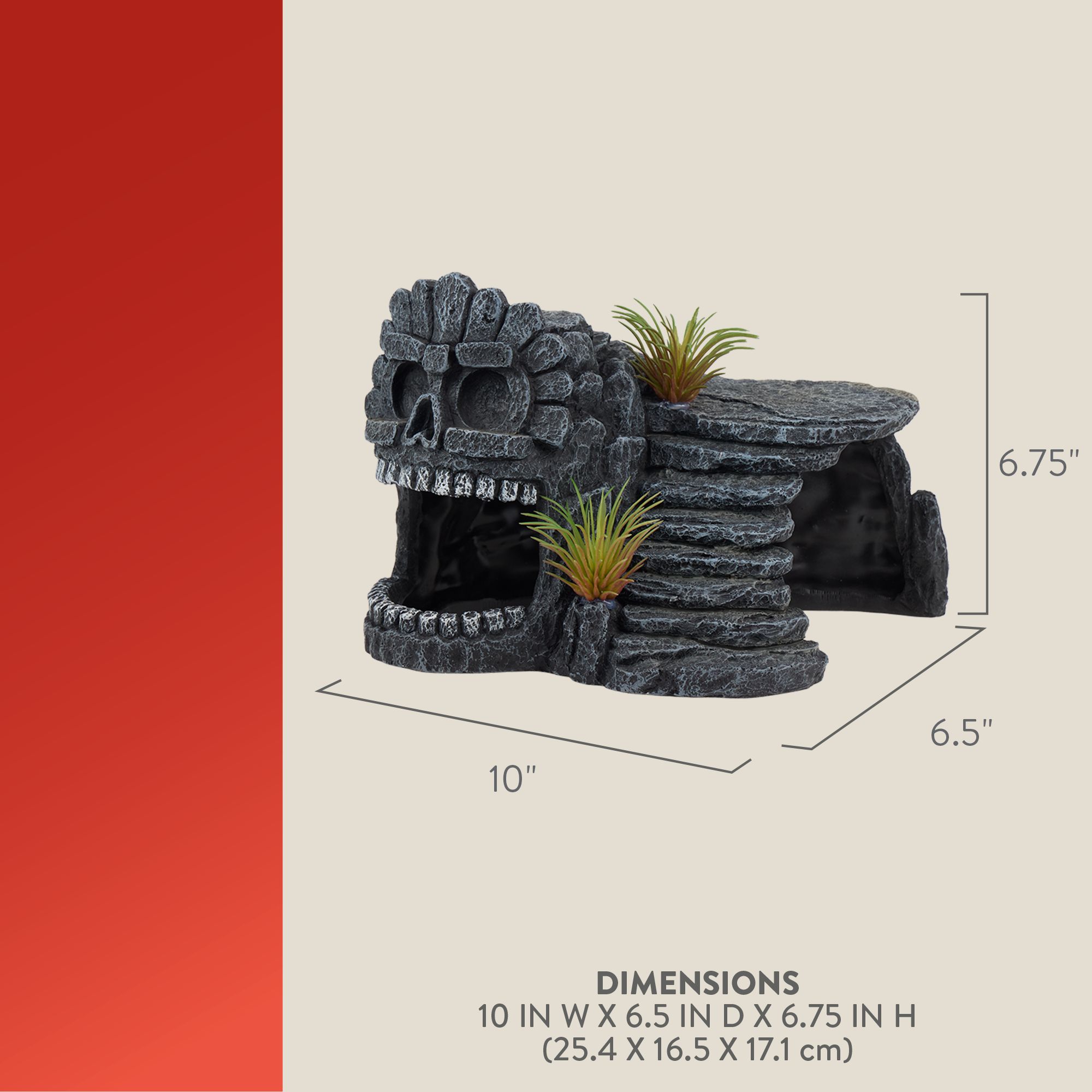 Thrive Skull Cave - Reptile Hide Decor - thumbnail 3