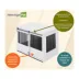 New Age Pet®® ECOFLEX® Barn Door End Table Dog Crate, Grey & White image thumbnail 6