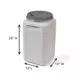 Product Mighty Tuff 13-Gallon Pet Food Storage Container w/Dolly Bundle