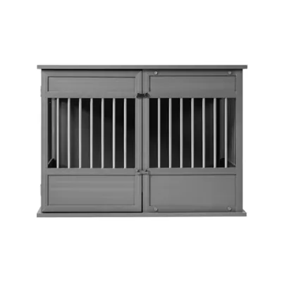 New Age Pet® ECOFLEX® Horizon Pet Crate and End Table, Antique White - Image 1