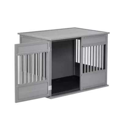 New Age Pet® ECOFLEX® Horizon Pet Crate and End Table, Antique White - Image 4