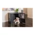 New Age Pet® ECOFLEX® Flexi Door Dog Crate & End Table, Black & White image thumbnail 2