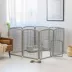 IRIS, 34-inch Exercise 4 & 8-Panel Pet & Dog Playpen with Door, Silver, Plastic image thumbnail 4