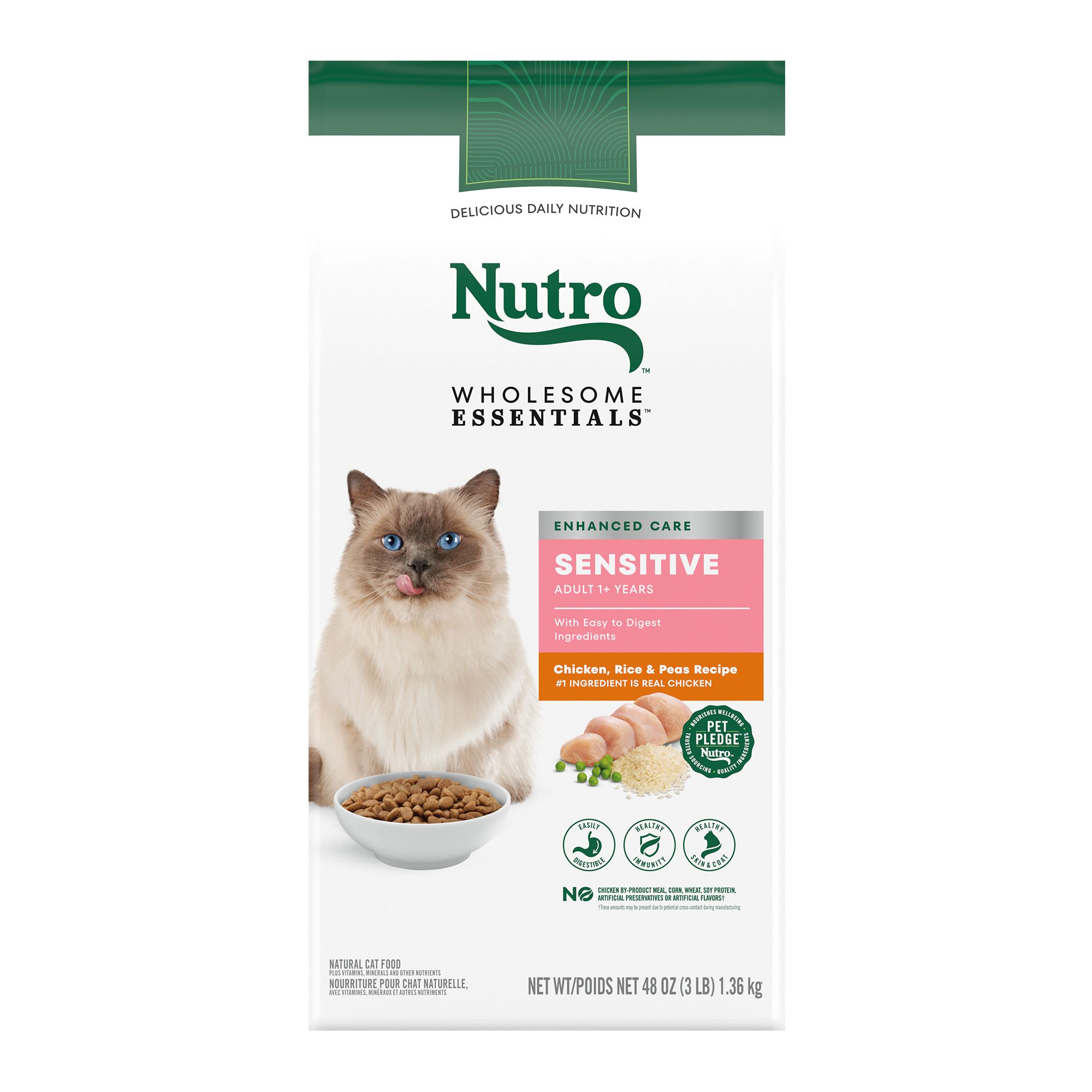 Nutro Adult Dry Cat Food Wholesome Essentials Sensitive Stomach