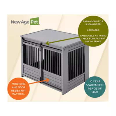 New Age Pet® ECOFLEX® Barn Door End Table Dog Crate - Image 6