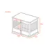 New Age Pet® ECOFLEX® Horizon Pet Crate and End Table, Antique White image thumbnail 8