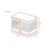 New Age Pet®® ECOFLEX® Horizon Pet Crate and End Table, Antique White image thumbnail 7