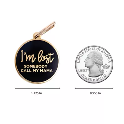 Product Two Tails Pet Company 'I'm Lost, Somebody Call My Mama' Pet ID Tag