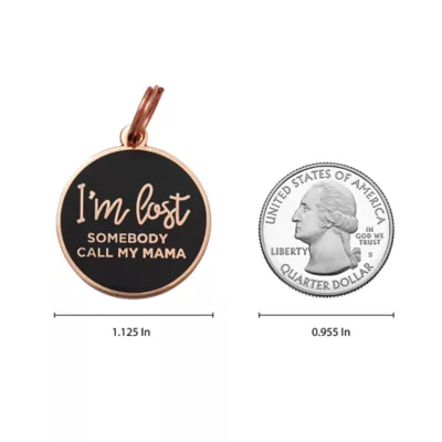 Product Two Tails Pet Company 'I'm Lost, Somebody Call My Mama' Pet ID Tag