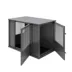 New Age Pet®® ECOFLEX® Flexi Door Dog Crate & End Table, Black & White image thumbnail 3