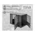 New Age Pet®® ECOFLEX® Flexi Door Dog Crate & End Table, Black & White image thumbnail 5