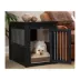 New Age Pet® ECOFLEX® End Table & Dog Crate, Grey and Antique White image thumbnail 2