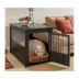 New Age Pet® ECOFLEX® End Table & Dog Crate, Grey and Antique White image thumbnail 2