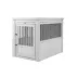 New Age Pet® ECOFLEX® End Table & Dog Crate, Grey and Antique White image thumbnail 3