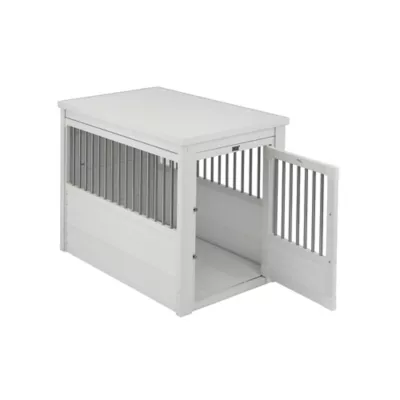 New Age Pet® ECOFLEX® End Table & Dog Crate, Grey and Antique White - Image 4