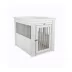 New Age Pet® ECOFLEX® End Table & Dog Crate, Grey and Antique White image thumbnail 3