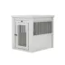 New Age Pet®® ECOFLEX® End Table & Dog Crate, Grey and Antique White image thumbnail 3