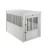 New Age Pet®® ECOFLEX® End Table & Dog Crate, Grey and Antique White image thumbnail 4