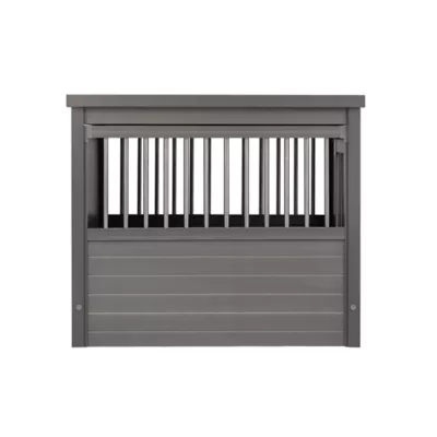New Age Pet®® ECOFLEX® End Table & Dog Crate, Grey and Antique White - Image 4