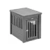 New Age Pet® ECOFLEX® End Table & Dog Crate, Grey and Antique White image thumbnail 3