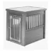 New Age Pet® ECOFLEX® End Table & Dog Crate, Grey and Antique White image thumbnail 4