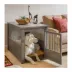 New Age Pet® ECOFLEX® End Table & Dog Crate, Grey and Antique White image thumbnail 2