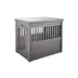 New Age Pet® ECOFLEX® End Table & Dog Crate, Grey and Antique White image thumbnail 4