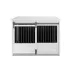 New Age Pet® ECOFLEX® Barn Door End Table Dog Crate, Grey & White image thumbnail 1