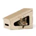 Whisker City® Cheetah Angled Hut Cat Scratcher image thumbnail 1