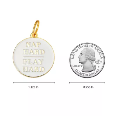 Product Two Tails Pet Company 'Nap Hard, Play Hard' Pet ID Tag