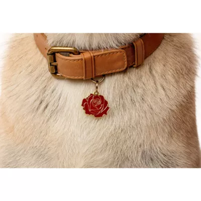 Product Two Tails Pet Company Rose Pet ID Tag