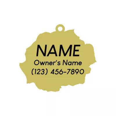 Product Two Tails Pet Company Rose Pet ID Tag