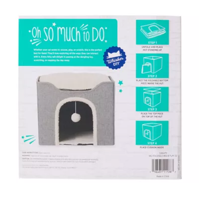 Product Whisker City® Multi-Play Hut Bed