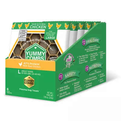 Product Yummy Combs Chicken Large Dental Treat 1.3 OZ