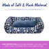 Top Paw® Bone and Paw Print Cuddler Dog Bed image thumbnail 4