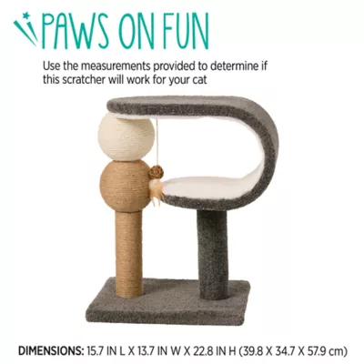 Product Whisker City® Curved Scratcher & Perch
