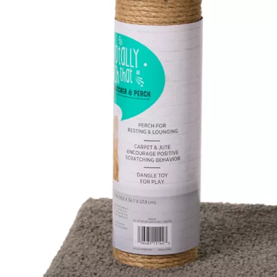 Product Whisker City® Curved Scratcher & Perch