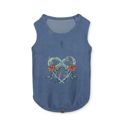 Product Hotel Doggy "Infinity Love & Roses" Jersey Tank Top T-shirt for Dogs