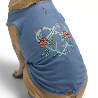 Product Hotel Doggy "Infinity Love & Roses" Jersey Tank Top T-shirt for Dogs