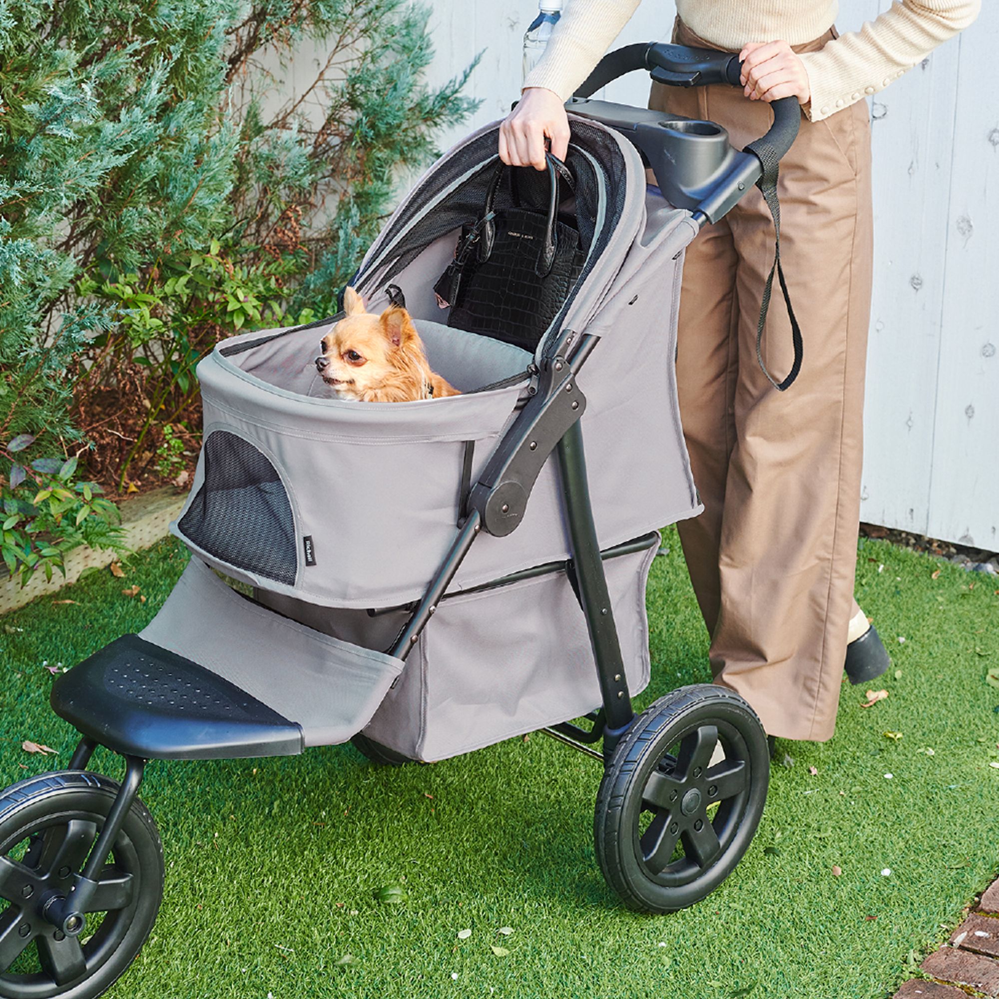 Richell® Jogging Pet Stroller - Dog & Cat Travel Stroller - thumbnail 2