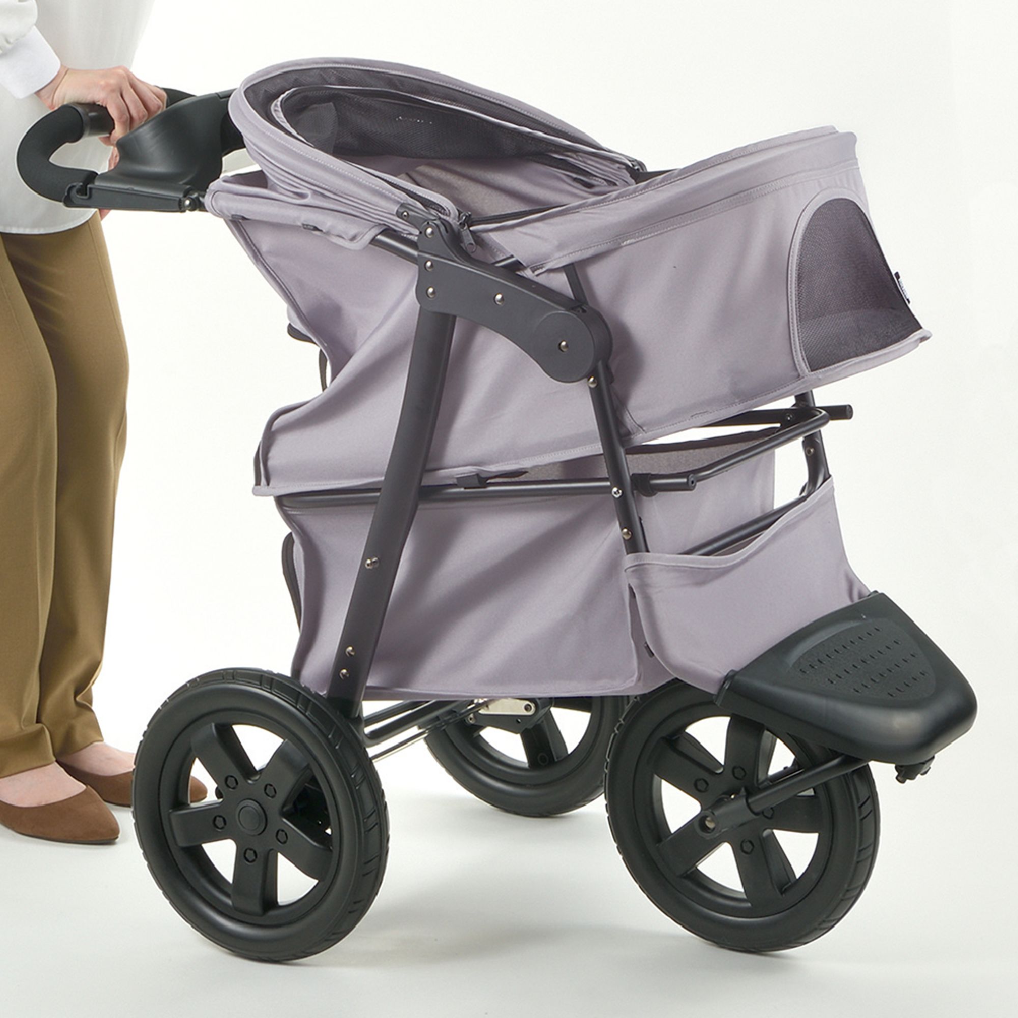 Richell® Jogging Pet Stroller - Dog & Cat Travel Stroller - thumbnail 3