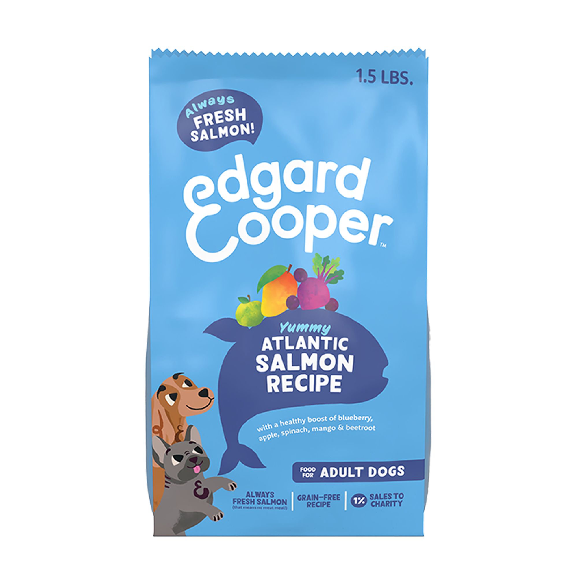 Edgard & Cooper Grain Free Adult Dry Dog Food - Salmon