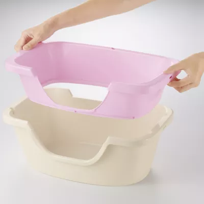 Product Richell PAW TRAX Adjustable 2-Level Litter Box