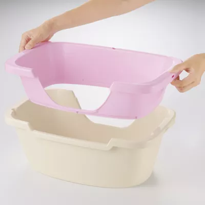 Product Richell PAW TRAX Adjustable 2-Level Litter Box