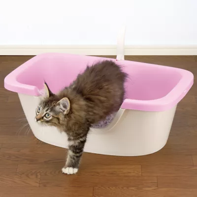 Product Richell PAW TRAX Adjustable 2-Level Litter Box