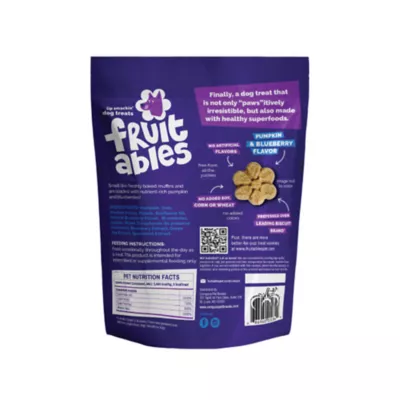 Fruitables Baked All Life Stages Dog Treats - Pumpkin & Blueberry - Image 2