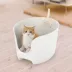 Richell® PAW TRAX Open-Top High Wall Cat Litter Box W/ Anti-Tracking Gate Step, Scoop Included image thumbnail 3